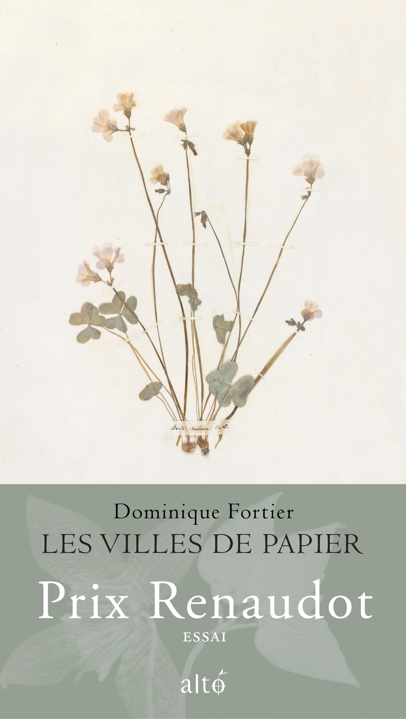 Les villes de papier | Dominique Fortier | Éditions Alto CODA