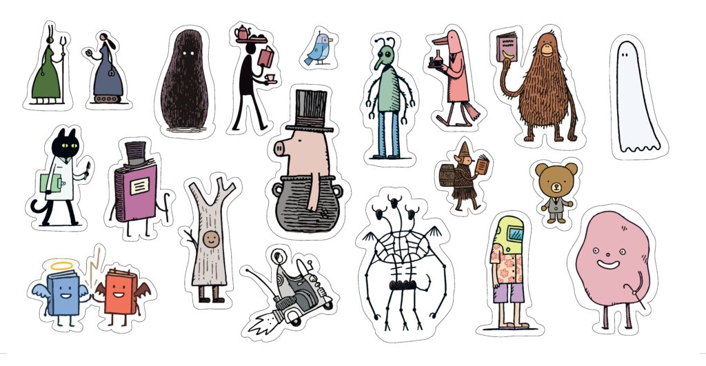 Aimants créatifs personnages